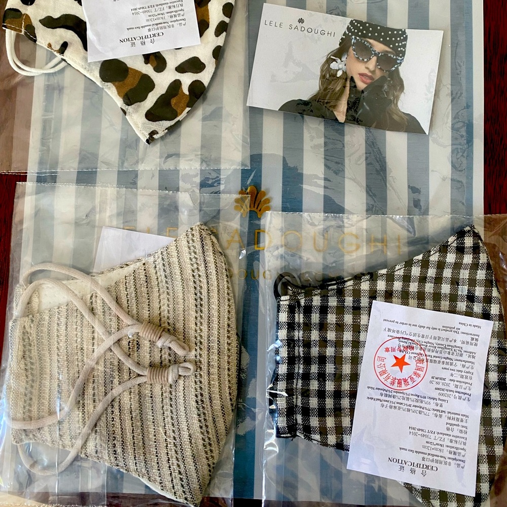 NWT Lele Sadoughi Masks